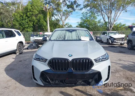 2024 BMW X6 xDrive40I из США, поврежденный, VIN 5UX33EX07R9U86403